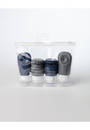 Set Botellas De Silicona Para Viaje X4unds Surtidos Mujer
