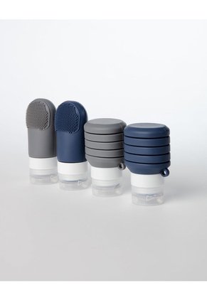 Set Botellas De Silicona Para Viaje X4unds Surtidos Mujer