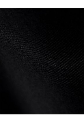 Camiseta Slim Algodón Negra Mujer Negro