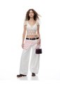 Camiseta Slim Manga Corta Blanca Mujer Blanco de Gef