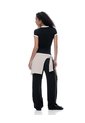 Camiseta Slim Negra Mujer Negro de Gef