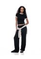 Camiseta Slim Negra Mujer Negro de Gef