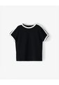 Camiseta Slim Negra Mujer Negro de Gef