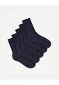 5 Pares De Medias Largas Azules Niño Azul de Gef