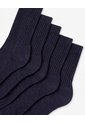 5 Pares De Medias Largas Azules Niño Azul de Gef