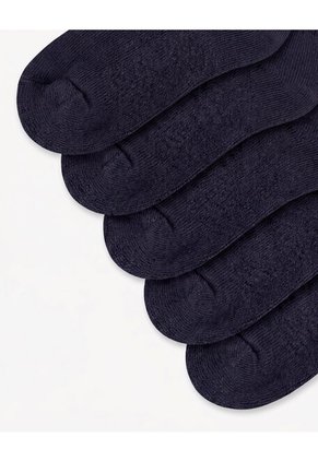 5 Pares De Medias Largas Azules Niño Azul