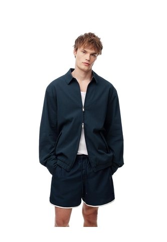 Chaqueta Tipo Bomber Regular Azul Hombre Azul Gef