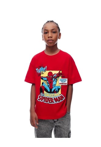 Camiseta Regular Spider Man Roja Niño Rojo Gef