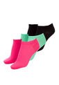 Trio Calcetines gef Negro-Verde-Rosado de Gef