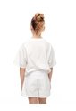 Falda Short Denim Blanca Niña Blanco de Gef