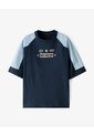 Camiseta Regular Estampada Niño Azul de Gef