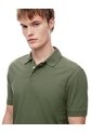 Polo Slim Algodón Verde Hombre Verde de Gef