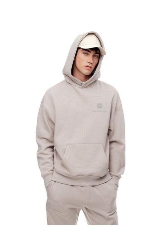 Buzo Tipo Hoddie Café Hombre Marron Claro Gef