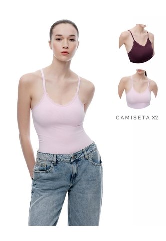 Camisilla Slim Seamless X2unds Surtidas Mujer Multicolor Gef