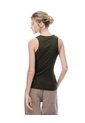 Camiseta Esqueleto Slim Rib Algodón Verde Mujer Verde de Gef