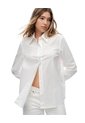 Camisa Manga Larga Regular Blanca Mujer Blanco de Gef
