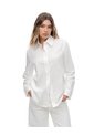 Camisa Manga Larga Regular Blanca Mujer Blanco de Gef