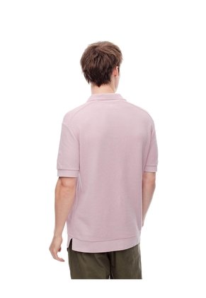 Polo Regular Algodón Rosada Hombre Rosa Claro