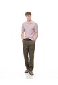 Polo Regular Algodón Rosada Hombre Rosa Claro de Gef