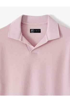 Polo Regular Algodón Rosada Hombre Rosa Claro