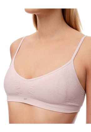 Top Soporte Medio Seamless Palo Rosa Mujer Rosa
