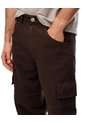 Jean Cargo Recto Chocolate Hombre Chocolate de Gef