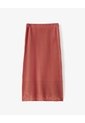 Falda Midi Tejida Calada Terracota Mujer Marron de Gef