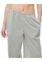 Pantalón Loose Tiro Medio Verde Mujer Verde de Gef