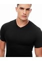 Camiseta Slim Algodón Jersey X2unds Negra Hombre Negro de Gef