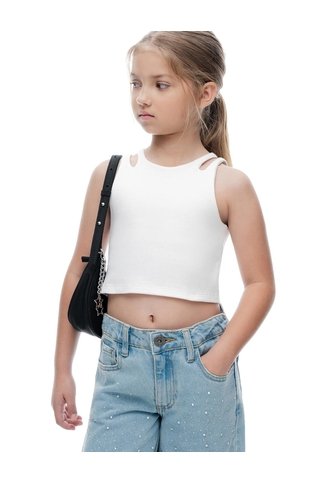 Camiseta Ted Blanca Niña Blanco Gef