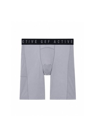 Bóxer Deportivo Largo Gris Hombre Gris Gef
