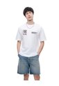 Camiseta Manga Corta Regular Estampado Blanca Hombre Blanco de Gef