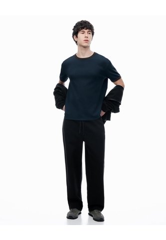 Jogger Tiro Medio Negra Hombre Negro Gef