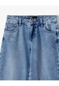 Jean Loose Tiro Medio índigo Azul Oscuro de Gef