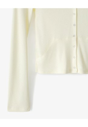 Cardigan Ted Punto Calado Amarilla Mujer Amarillo