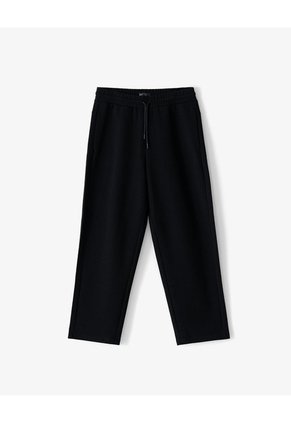 Jogger Tiro Medio Negra Hombre Negro
