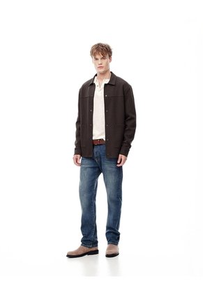 Chaqueta Overshirt Chocolate Hombre Chocolate