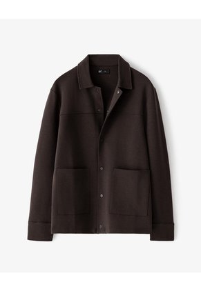 Chaqueta Overshirt Chocolate Hombre Chocolate