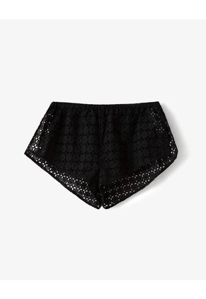 Short De Pijama Ojalillo Negro Mujer Negro