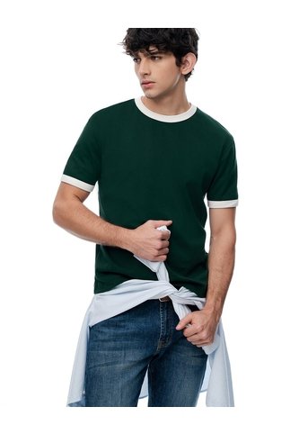 Camiseta Regular Verde Hombre Verde Gef