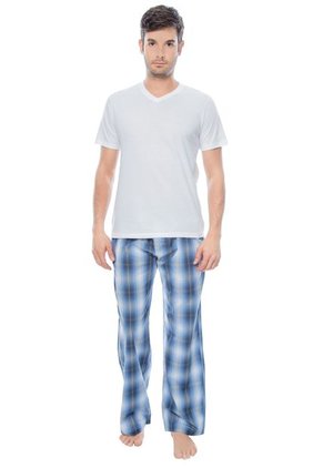 Pantalón de Pijama gef Azul-Blanco