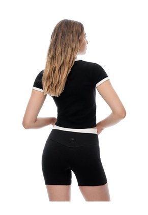 Biker Deportivo Seamless Negro Mujer Negro