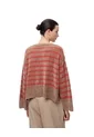 Suéter Oversize Rayas Mujer Cafe de Gef