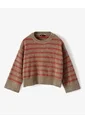 Suéter Oversize Rayas Mujer Cafe de Gef