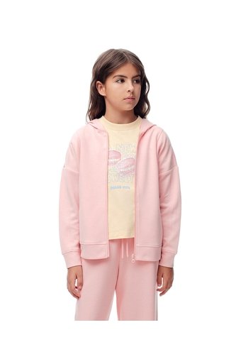 Chaqueta Regular Rosada Niña Rosa Gef