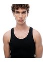 Camisilla Slim Algodón Negra Hombre Negro de Gef