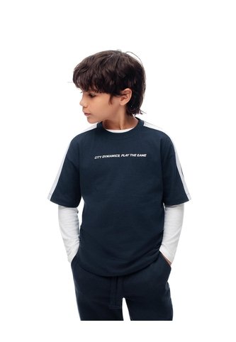 Camiseta Regular Azul Niño Azul Gef