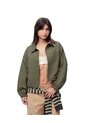 Chaqueta Regular Drill Verde Mujer Verde de Gef