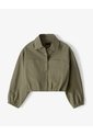 Chaqueta Regular Drill Verde Mujer Verde de Gef