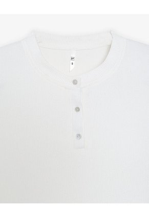 Camibuzo Slim Blanca Mujer Blanco